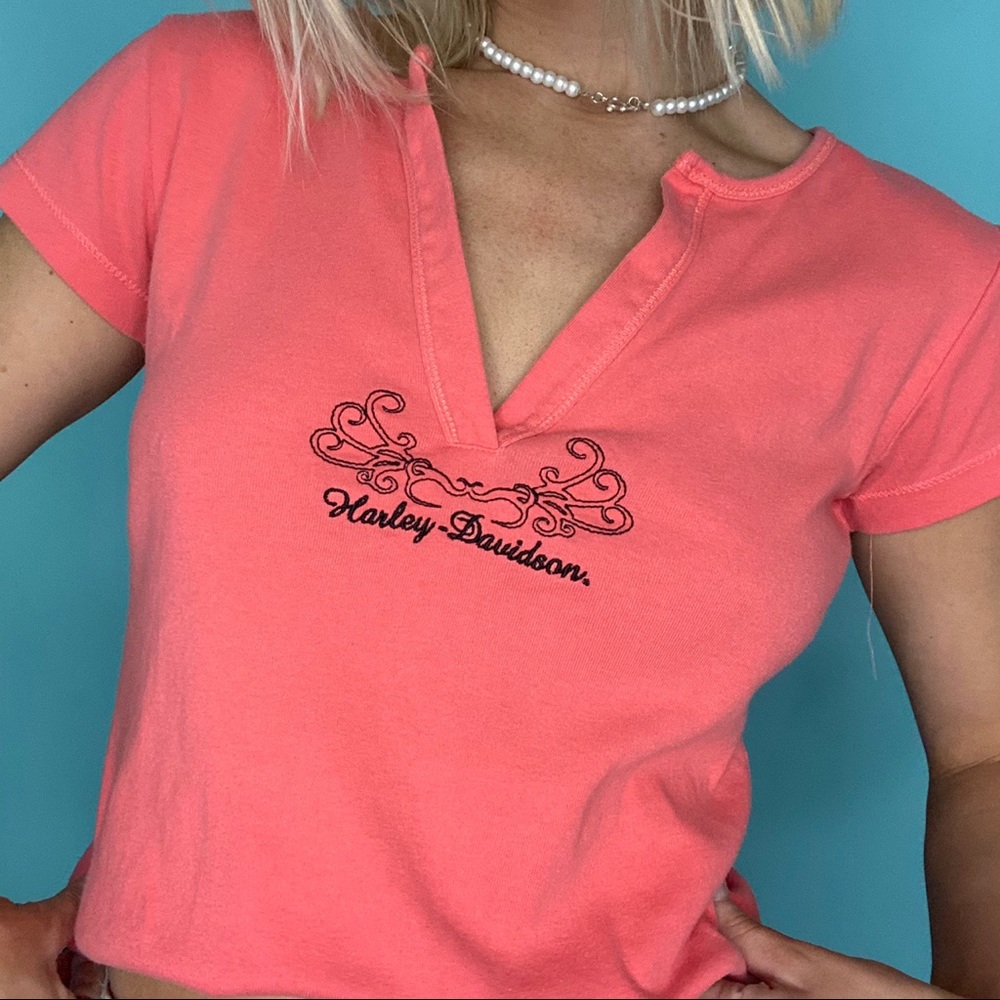 PINK HARLEY DAVIDSON TEE